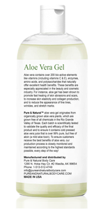 Organic Aloe Vera Gel (Cold Pressed & Ultra Pure)