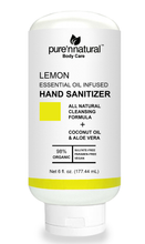 Load image into Gallery viewer, Moisturizing Hand Sanitizer (Lemon Peel), 98% Organic, 70% Ethyl Alcohol (Antiseptic), 6 oz Economy Size