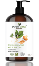 Load image into Gallery viewer, Moroccan Argan Oil &amp; Tea Tree Hair Repair &amp; Scalp Treatment (for her)